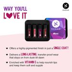 Buy SUGAR Cosmetics Smudge Me Not Mini Liquid Lipstick Sets for Women | Transferproof & Waterproof | Lasts Upto 12+Hours | Pack of 4 - Bold Shades - Purplle