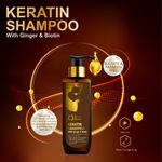 Buy Qraa Men Keratin Shampoo With Ginger & Biotin for Nourished and Thick Hair- Sulfate & Paraben Free, (200 ml) Shampoo - Purplle