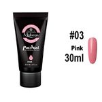 Buy Mobray Poly Gel Manicure Set Extend Builder Polygel Kits Finger Nail Extension UV LED Acrylic Builder Gel (03-Pink - 30ml) - Purplle
