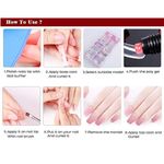 Buy Mobray Poly Gel Manicure Set Extend Builder Polygel Kits Finger Nail Extension UV LED Acrylic Builder Gel Nail Fack Nail (007_15ml + False Nail + Nail Art Kit) - Purplle