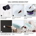 Buy ROSALIND Colorful Acrylic Powder For Crystal poly gel Manicure Set kit Nail extension nail art design carved Powder (Acrylic Power_10g_RPC206) - Purplle