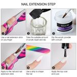 Buy ROSALIND Colorful Acrylic Powder For Crystal poly gel Manicure Set kit Nail extension nail art design carved Powder (Acrylic Power_10g_RPC206) - Purplle