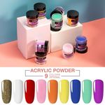 Buy ROSALIND Colorful Acrylic Powder For Crystal poly gel Manicure Set kit Nail extension nail art design carved Powder (Acrylic Power_10g_RPC206) - Purplle