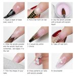 Buy NICOLE DIARY Acrylic Powder Tip Extension French Nail Polymer Powder Nail Art Tips Builder Manicure Nail Polymer Nail Tools (White_10g) - Purplle