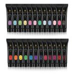 Buy SAVILAND Color Quick Poly Gel Finger Extension Soak Off UV Camouflage Builder Polygel Gel Hard Gel Nail Polish (SY02_Rainbow Orange_15g) - Purplle
