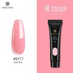 Buy SAVILAND Color Quick Poly Gel Finger Extension Soak Off UV Camouflage Builder Polygel Gel Hard Gel Nail Polish (SY17_Grills Pink_15g) - Purplle