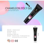 Buy SAVILAND Polygel Changing Color Thermal Extension Nail Art Camouflage Acrylic Poly Gel Nail Quick Building UV Gel Polish (WY14_15g) - Purplle