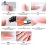 Buy SAVILAND Poly Gel Neon Nails Rainbow Fluorescence Polygel Crystal Enhancement Slip Solution Quick Extension Gel (YF10_Shiny Green_15g) - Purplle