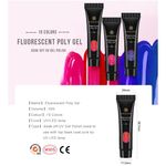 Buy SAVILAND Poly Gel Neon Nails Rainbow Fluorescence Polygel Crystal Enhancement Slip Solution Quick Extension Gel (YF10_Shiny Green_15g) - Purplle