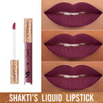 Buy Shakti By NY Bae Liquid Lipstick - Cool Cha Cha 4 (2.7 ml) | Purple | Matte Finish | Highly Pigmented | Lasts Upto 12+ Hours | Smudge Resistant | Waterproof | Weightless | Vegan | Cruelty & Paraben Free - Purplle