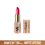 Buy Shakti By NY Bae Creamy Matte Lipstick - Free Spin 2 (4.2 g) | Pink | Bold Matte Finish | Rich Colour Payoff | Long lasting | Smooth Application | Nourishing | Cruelty & Paraben Free - Purplle
