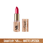Buy Shakti By NY Bae Creamy Matte Lipstick - Shank 5 (4.2 g) | Maroon | Bold Matte Finish | Rich Colour Payoff | Long lasting | Smooth Application | Nourishing | Cruelty & Paraben Free - Purplle