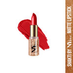 Buy Shakti By NY Bae Creamy Matte Lipstick - Moonwalk 11 (4.2 g) | Red | Bold Matte Finish | Rich Colour Payoff | Long lasting | Smooth Application | Nourishing | Cruelty & Paraben Free - Purplle