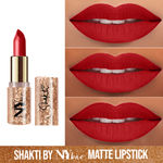 Buy Shakti By NY Bae Creamy Matte Lipstick - Rond 12 | Maroon | Bold Matte Finish | Rich Colour Payoff | Long lasting | Smooth Application | Nourishing | Cruelty & Paraben Free - Purplle