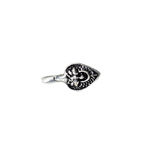 Buy Ferosh Leaf Swan Silver Oxidised Clip on Nose Pin - Purplle