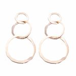 Buy Ferosh Adonica Interconnected Golden Circle Earrings - Purplle