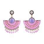 Buy Ferosh Azora Pink Dangler Earrings - Purplle