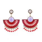 Buy Ferosh Azora Red Dangler Earrings - Purplle