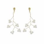 Buy Ferosh Beatific Branch Drop Golden Earrings - Purplle