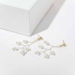 Buy Ferosh Beatific Branch Drop Golden Earrings - Purplle
