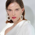 Buy Ferosh Calvino Open Loop Golden Earrings - Purplle