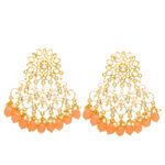 Buy Ferosh Mahika Golden Orange Floral Stonework Pastel Charms - Purplle