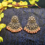 Buy Ferosh Mahika Golden Orange Floral Stonework Pastel Charms - Purplle