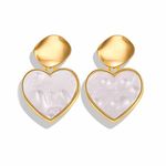 Buy Ferosh Neisha Forever Love Golden Stone Earrings - Purplle