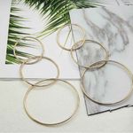 Buy Ferosh Olexa Intertwined Loop Silver Street Smart Earrings - Purplle