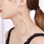 Buy Ferosh Olexa Intertwined Loop Silver Street Smart Earrings - Purplle
