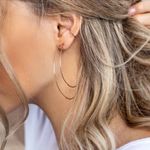 Buy Ferosh Zariah Hoop-in-Hoop Silver Earrings - Purplle