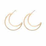 Buy Ferosh Zariah Hoop-in-Hoop Silver Earrings - Purplle