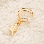 Buy Ferosh Juniper Golden Leaf Ear Clip - Purplle