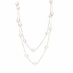Buy Ferosh Mireya Dual-Layered Silver Pearl Necklace - Purplle