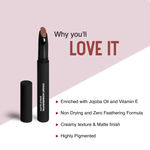 Buy SUGAR Cosmetics - Matte Attack - Transferproof Lipstick - 10 Depeach Mode (Peach) - 2 gms - Transferproof Lipstick Matte Finish, Lasts Up to 8 hours - Purplle