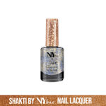 Buy Shakti By NY Bae Nail Lacquer - Lincoln Lion Dance 4 (9 ml) | Blue & Golden | Glitter Top Coat | Shimmery Finish | Rich Colour Payoff | Chip Resistant | Long lasting | Non-Yellowing | One Swipe Application | Cruelty Free - Purplle