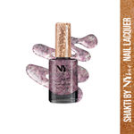 Buy Shakti By NY Bae Nail Lacquer - Wall Street Waltz 6 (9 ml) | Black, Pink & Silver | Glitter Top Coat | Shimmery Finish | Rich Colour Payoff | Chip Resistant | Long lasting | Non-Yellowing | One Swipe Application | Cruelty Free - Purplle