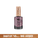 Buy Shakti By NY Bae Nail Lacquer - Wall Street Waltz 6 (9 ml) | Black, Pink & Silver | Glitter Top Coat | Shimmery Finish | Rich Colour Payoff | Chip Resistant | Long lasting | Non-Yellowing | One Swipe Application | Cruelty Free - Purplle