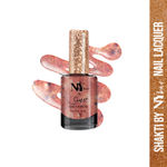 Buy Shakti By NY Bae Nail Lacquer - Brooklyn Belly Dance 7 (9 ml) | Blue & Peach | Glitter Top Coat | Shimmery Finish | Rich Colour Payoff | Chip Resistant | Long lasting | Non-Yellowing | One Swipe Application | Cruelty Free - Purplle