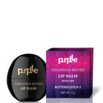 Buy Purplle Childhood Besties Lip Balm with SPF, Butterscotch 3 | Hydrating | Moisturising | Sun Protection | Non-sticky | Nourishing (12 g) - Purplle