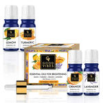 Buy Good Vibe Brightening Essential Oils (Lemon, Turmeric, Orange, Lavender) - Pack of 4 (5 ml x 4) - Purplle