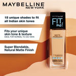 Buy Maybelline New York Fit Me Matte+Poreless Liquid Foundation, 320 Natural Tan, (30 ml) - Purplle