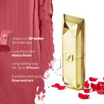 Buy Faces Canada Belle De Luxe Lipstick | Luxurious Color | Flawless Plush Lips | Enriched with Rose extracts | High Precision Jewel Cut Design | Shade - Juliet Rose 3.8g - Purplle