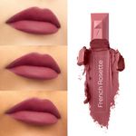 Buy Faces Canada Belle De Luxe Lipstick | Luxurious Color | Flawless Plush Lips | Enriched with Rose extracts | High Precision Jewel Cut Design | Shade - French Rosette 3.8g - Purplle