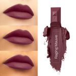 Buy Faces Canada Belle De Luxe Lipstick | Luxurious Color | Flawless Plush Lips | Enriched with Rose extracts | High Precision Jewel Cut Design | Shade - Raging Mauve 3.8g - Purplle