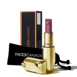 Buy Faces Canada Belle De Luxe Lipstick | Luxurious Color | Flawless Plush Lips | Enriched with Rose extracts | High Precision Jewel Cut Design | Shade - Raging Mauve 3.8g - Purplle