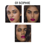 Buy SUGAR Cosmetics - Mettle - Satin Lipstick - 01 Sophie (Bright Fuchsia Pink) - 2.2 gms - Waterproof, Longlasting Lipstick for a Silky and Creamy Finish, Lasts Up to 8 hours - Purplle