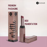 Buy SUGAR Cosmetics Mettle Satin Lipstick | Highly Pigmented & Silky Matte Finish | Creamy Texture | Mango Butter Infused | 2.2 gm - 02 Elizabeth (Rosy Cheeks Pink) - Purplle