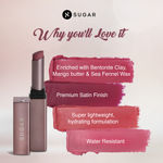 Buy SUGAR Cosmetics Mettle Satin Lipstick | Highly Pigmented & Silky Matte Finish | Creamy Texture | Mango Butter Infused | 2.2 gm - 02 Elizabeth (Rosy Cheeks Pink) - Purplle