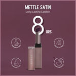 Buy SUGAR Cosmetics Mettle Satin Lipstick | Highly Pigmented & Silky Matte Finish | Creamy Texture | Mango Butter Infused | 2.2 gm - 05 Helena (Plum Berry) - Purplle